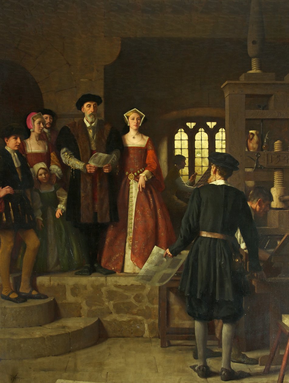 A instalação da Primeira Prensa de Impressão em Bristol de Thomas Cooper Gotch