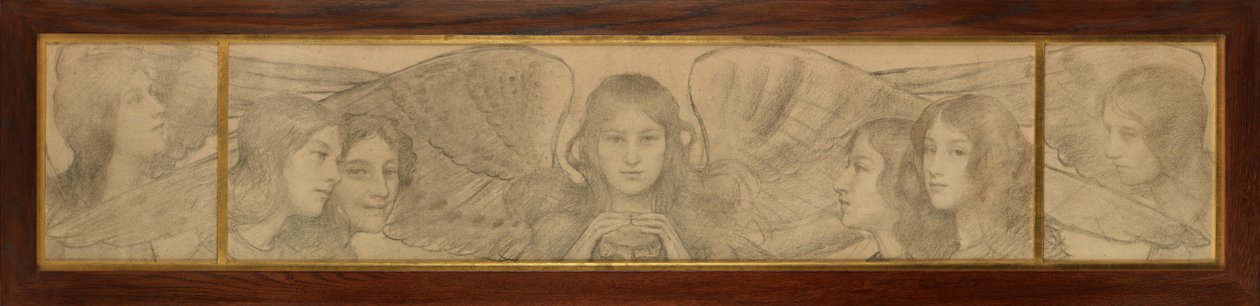 Tríptico de Anjos de Thomas Cooper Gotch