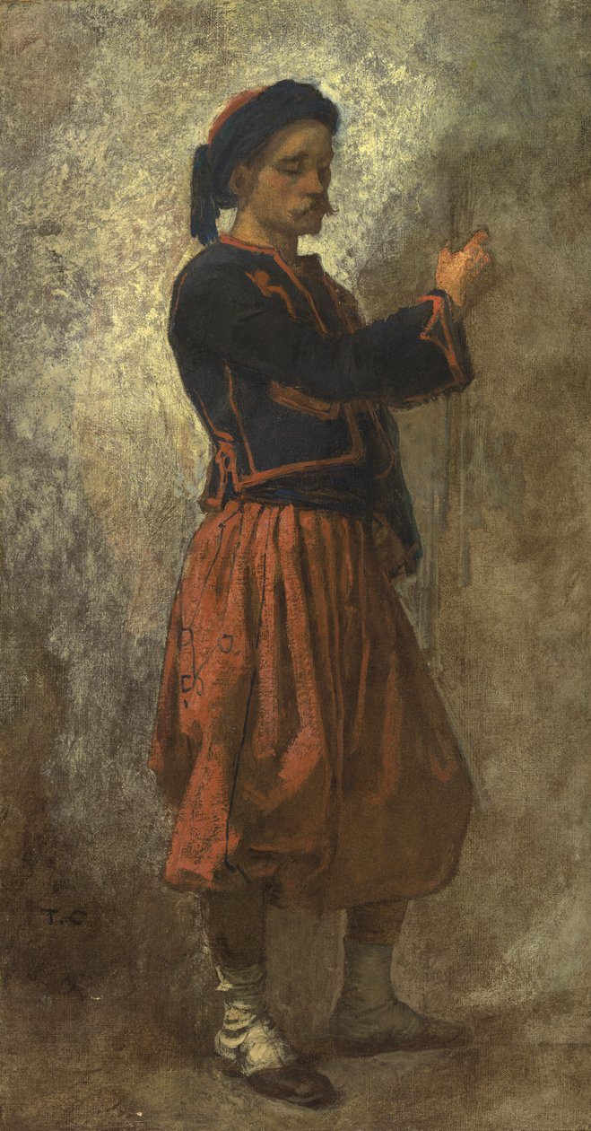 Um Zouave, 1856-62 de Thomas Couture