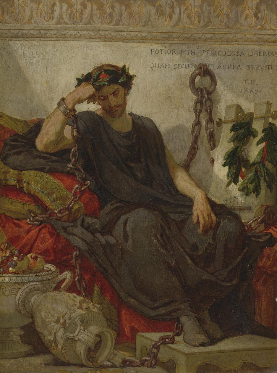 Damocles 1867 de Thomas Couture