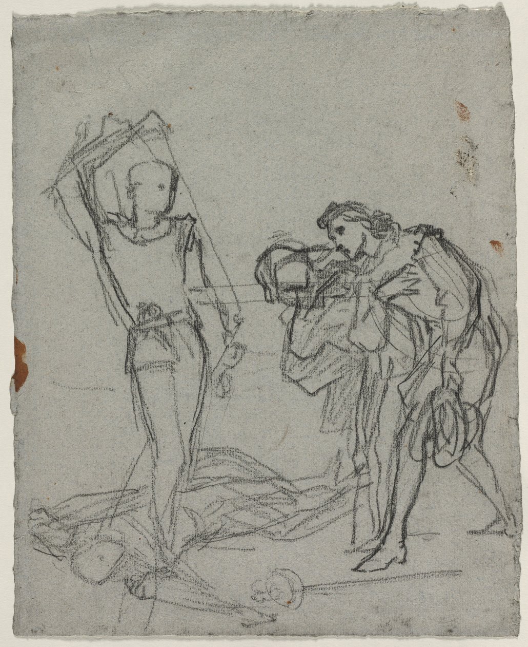 Duelo após a bola mascarada reto, c. 1857 de Thomas Couture