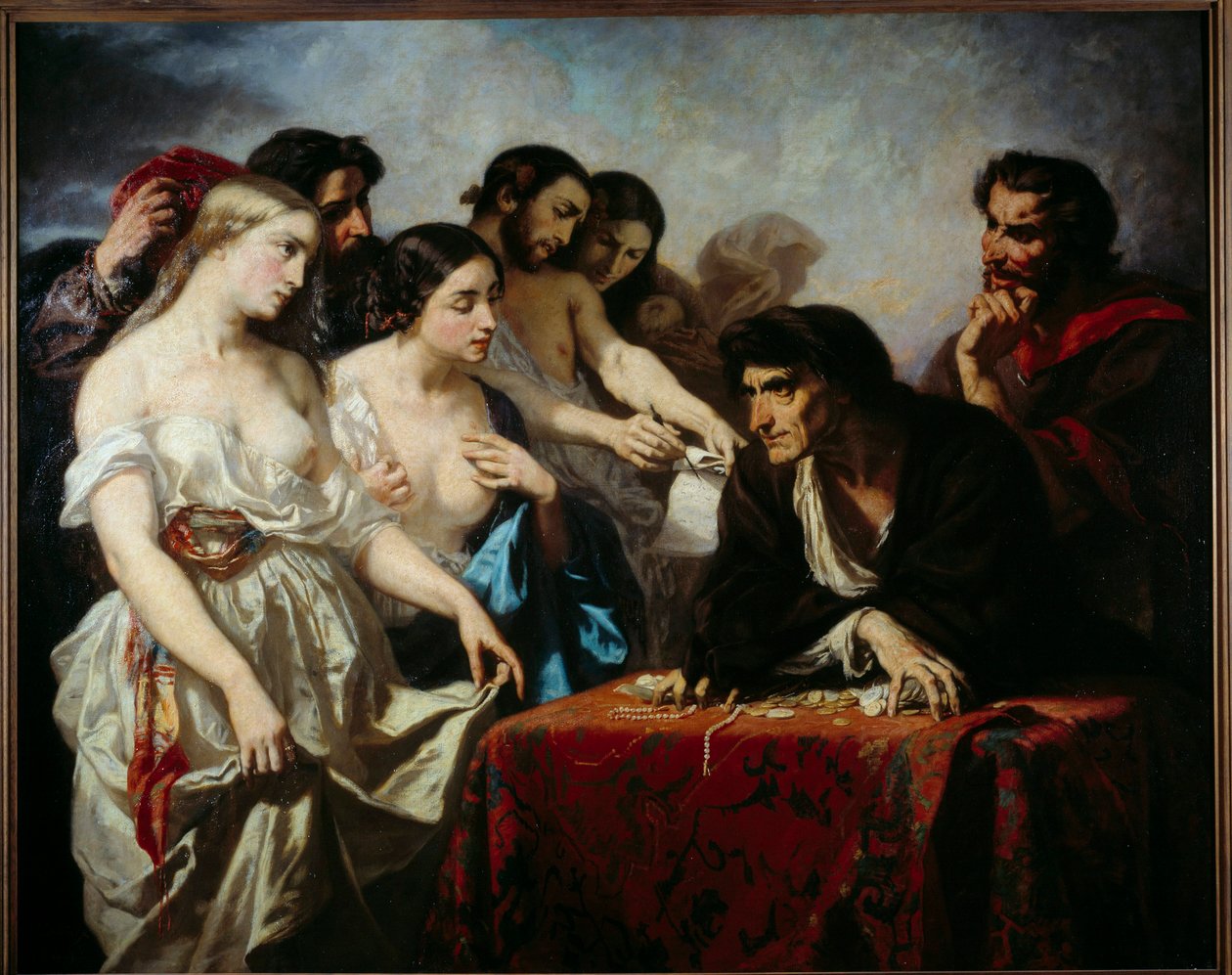 Amor de ouro. Pintura de Thomas Couture (1815-1879) de Thomas Couture