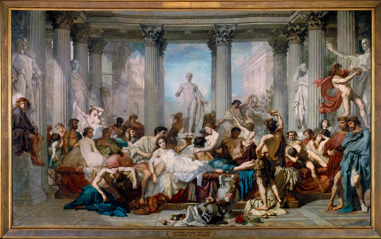Os Romanos da Decadência de Thomas Couture