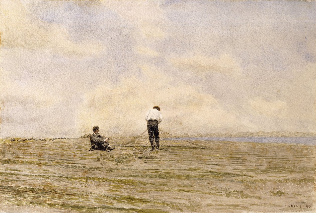 Reparando a Rede, 1882 de Thomas Cowperthwait Eakins