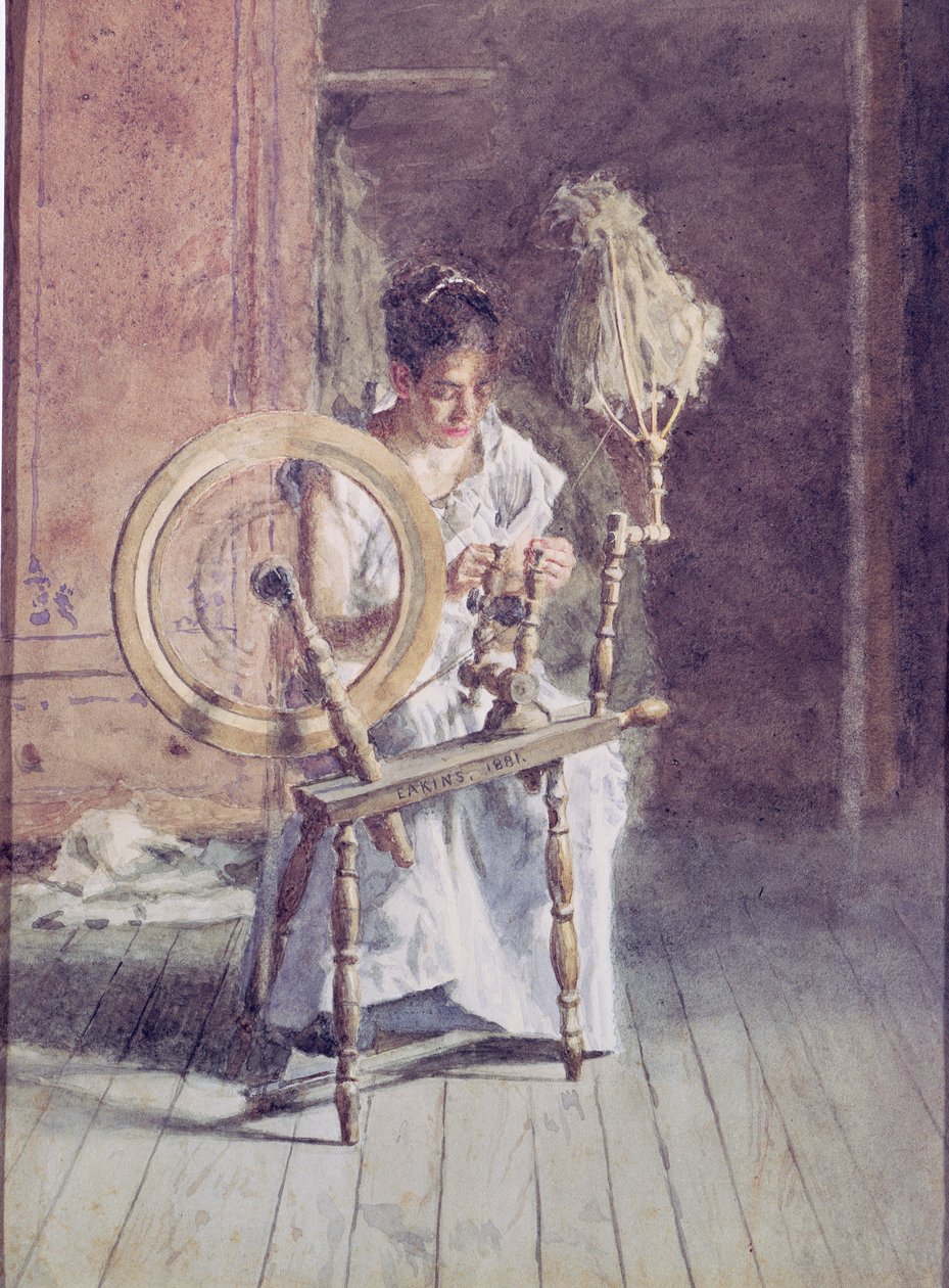 Fiação, 1881 de Thomas Cowperthwait Eakins