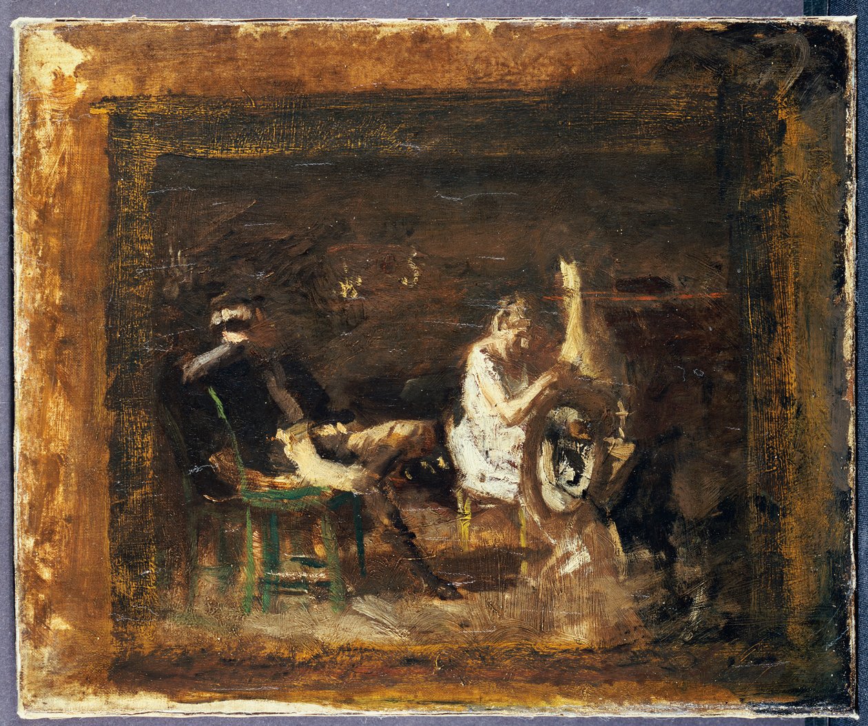 Estudo para "namoro" de Thomas Cowperthwait Eakins