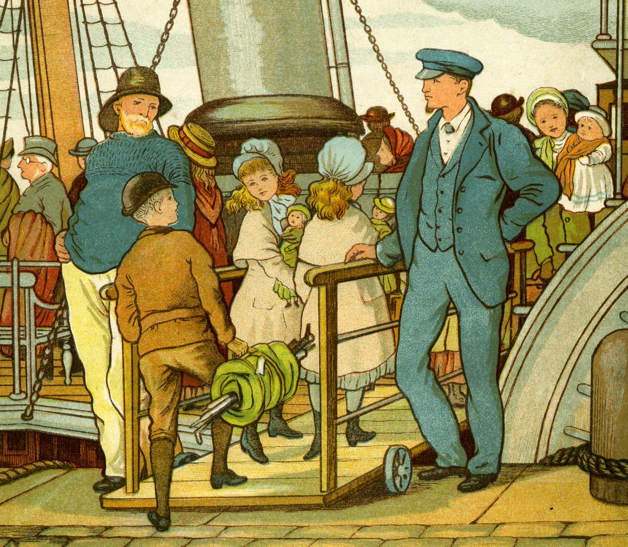 Atravessar o canal e embarcar no ferry de Thomas Crane