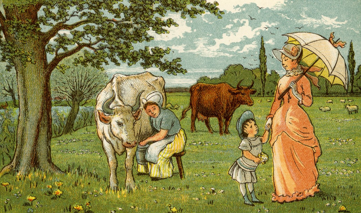 Vaca leiteira para chocolate e leite de Thomas Crane