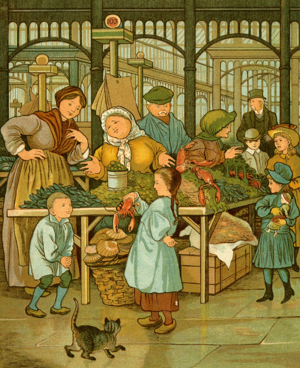 mercado coberto de Paris de Thomas Crane