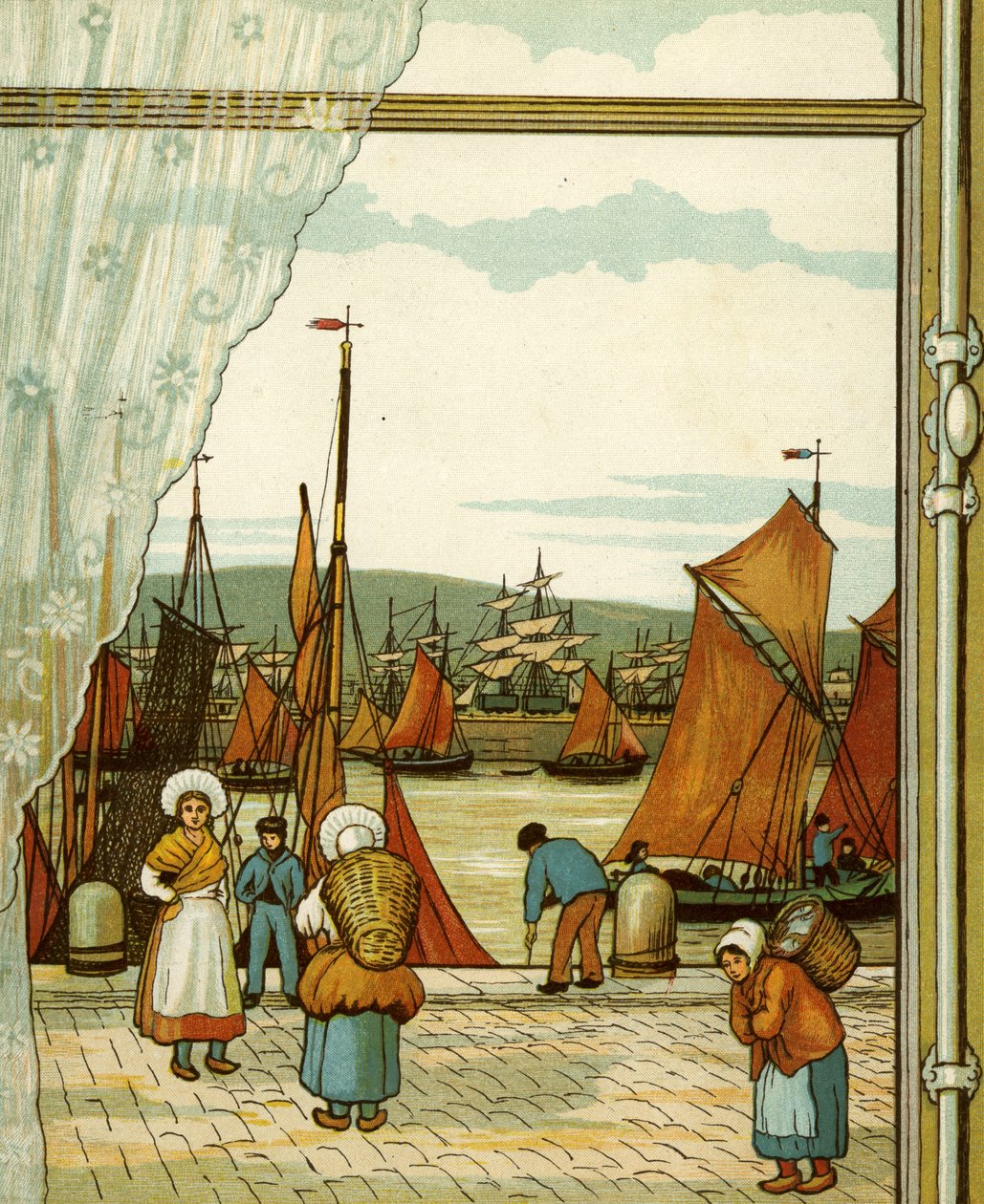 Cais em Boulogne de Thomas Crane