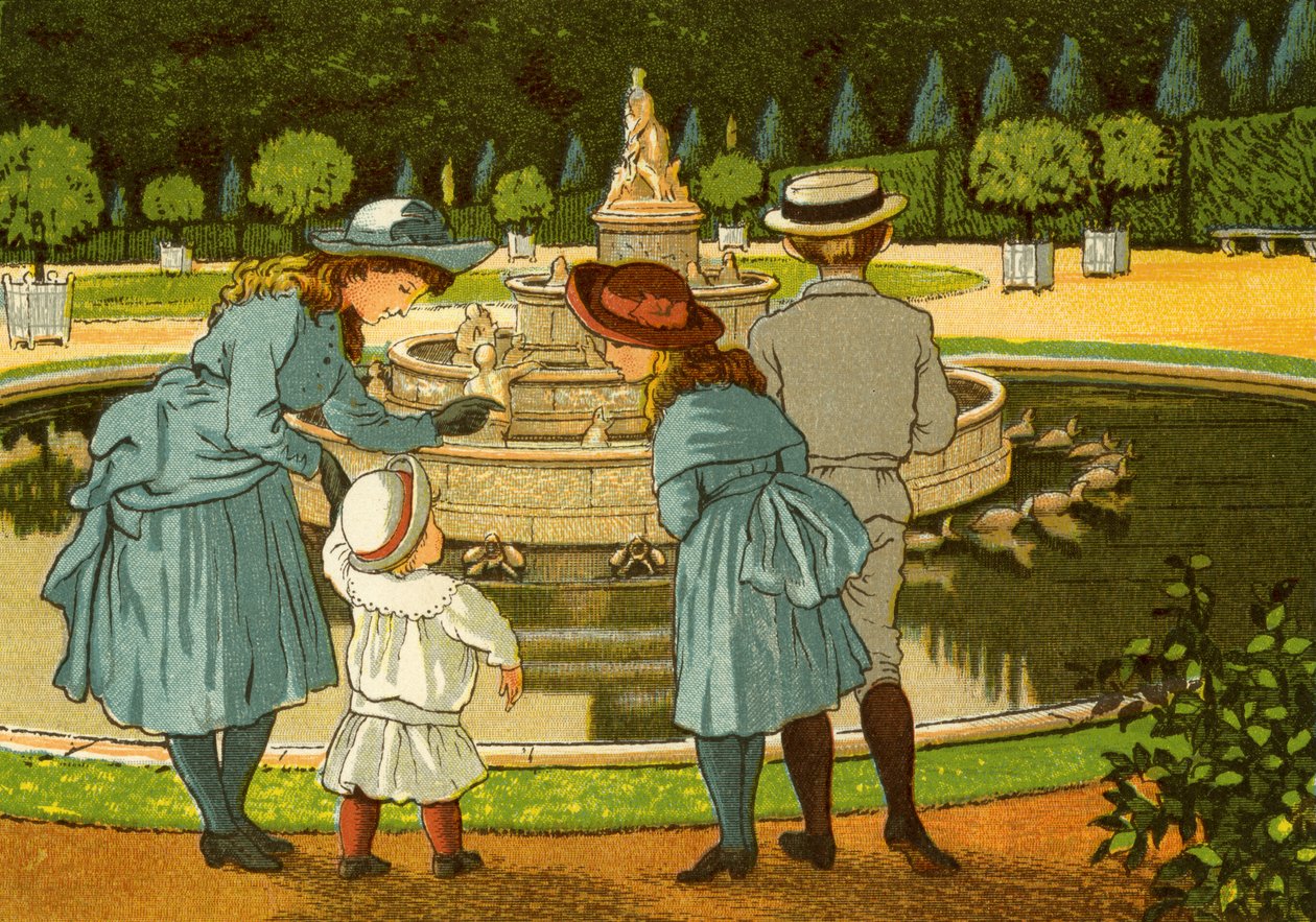 Jardins de Versalhes, com fontes de Thomas Crane