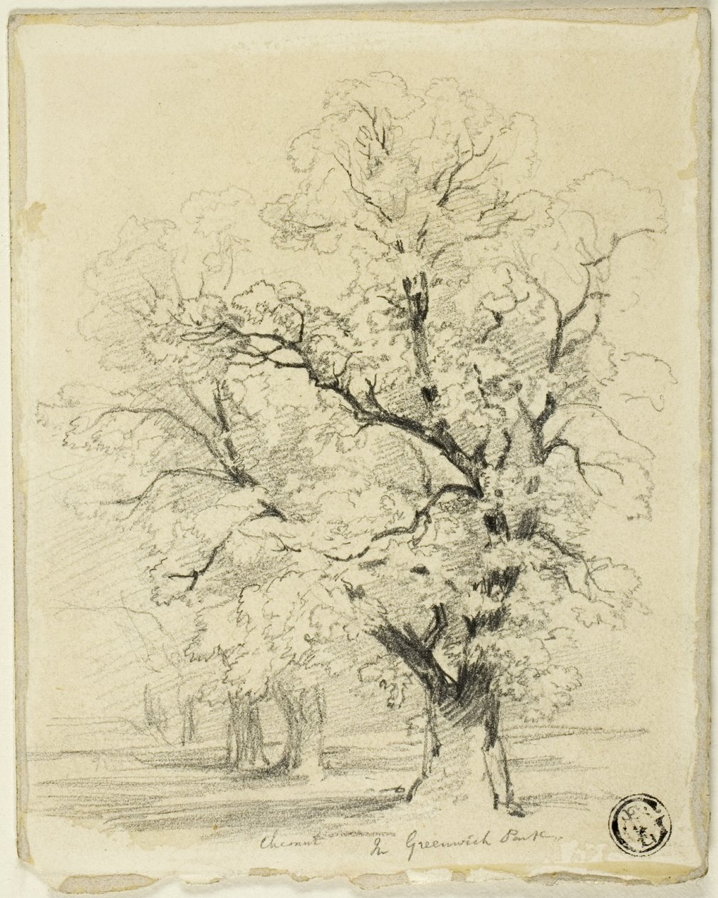 Castanha em Greenwich Park de Thomas Creswick