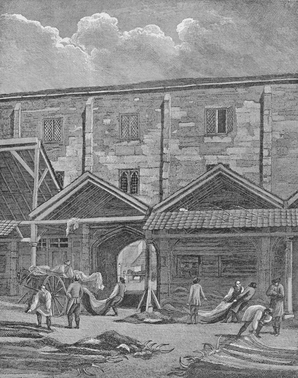 Skin Market, Leadenhall, cidade de Londres, 1825 1911 de Thomas Dale