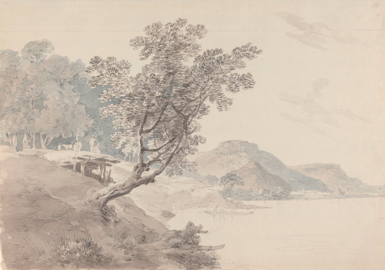 Akbarpur Gaut, perto de Rhotas, Índia de Thomas Daniell