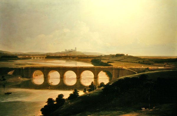 Aqueduto Lune (óleo) de Thomas Daniell