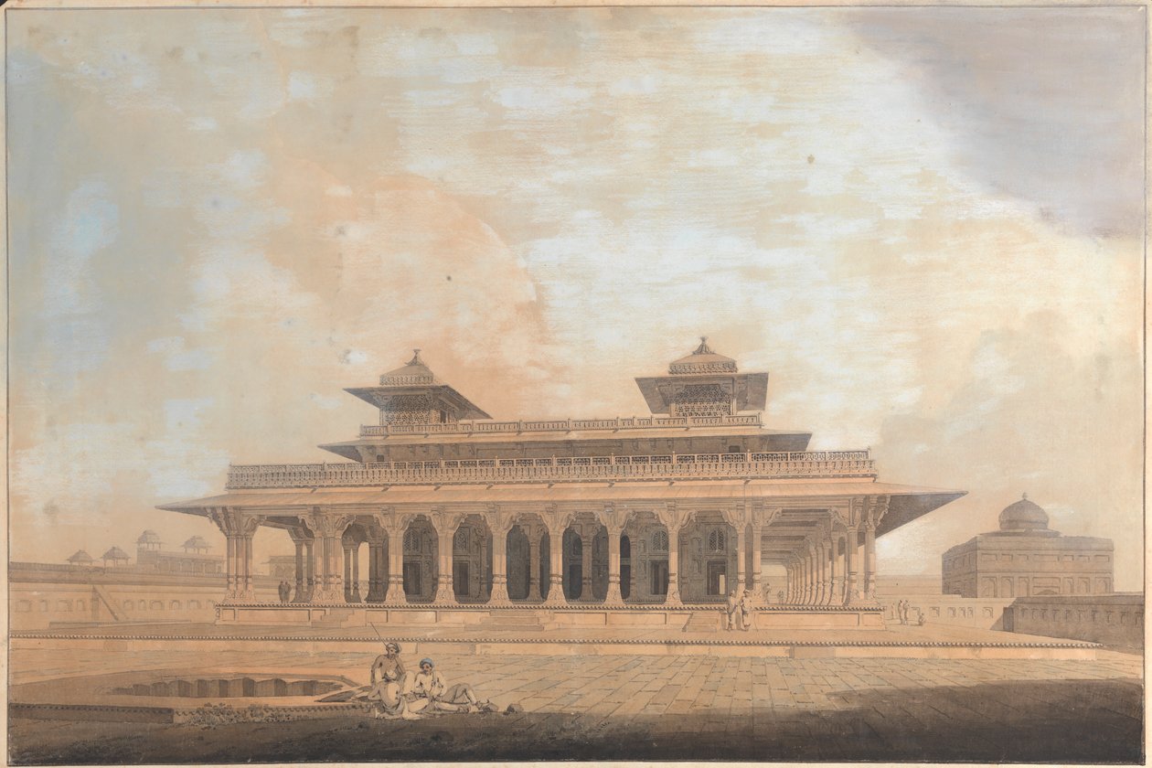 Parte do Palácio em Allahbad de Thomas Daniell