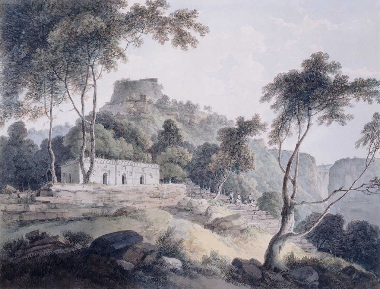 Rajghat, Rohtasgarh, Bihar, de Thomas Daniell