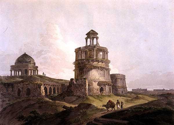 Restos de um Edifício Antigo perto de Firoz Shah