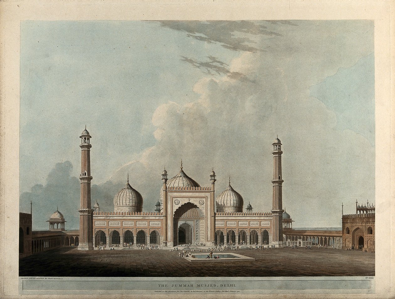 O Jummah Musjed, Deli de Thomas Daniell