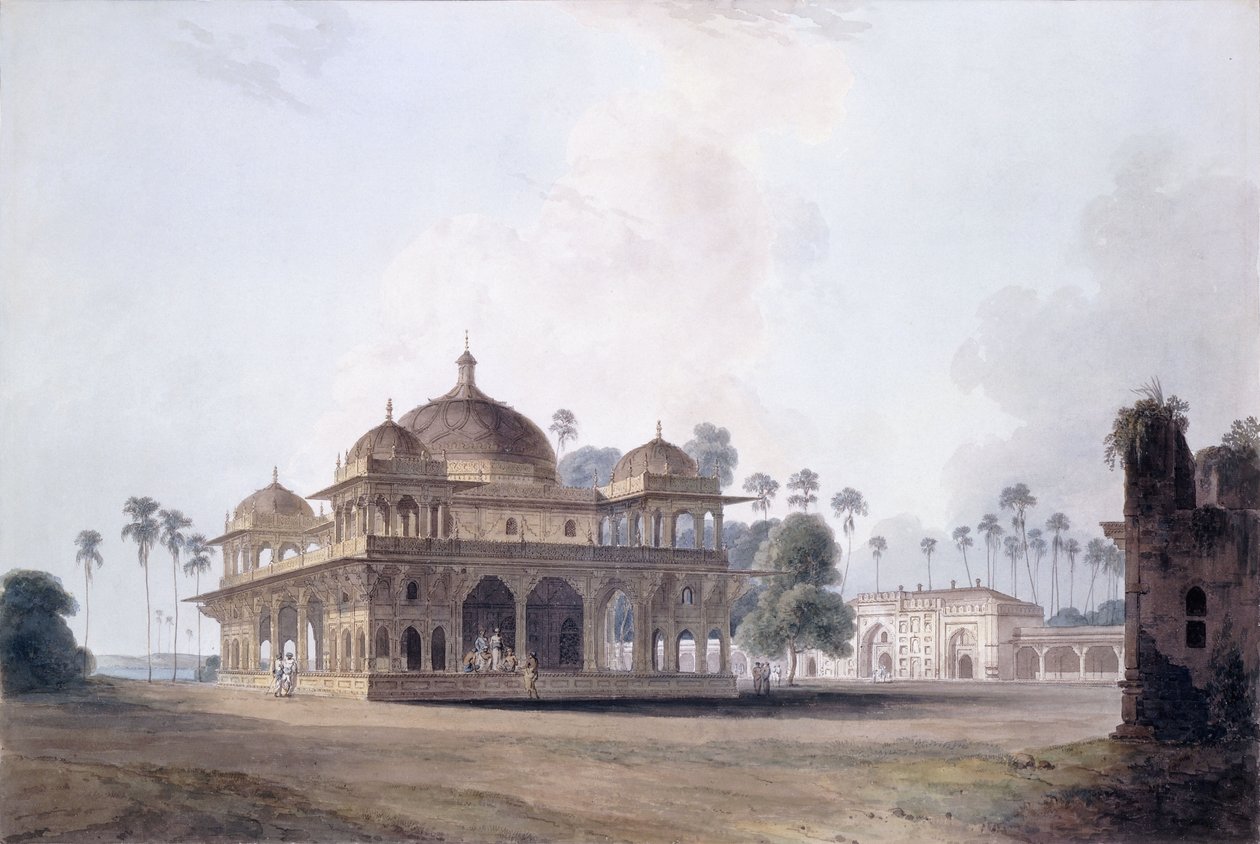 O mausoléu de Makhdum Shah Daulat, Maner, Bihar, c.1788-1796 de Thomas Daniell