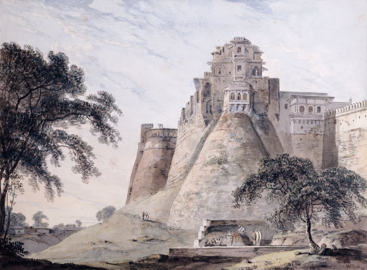 Vista do forte, Jaunpur, Uttar Pradesh, de Thomas Daniell