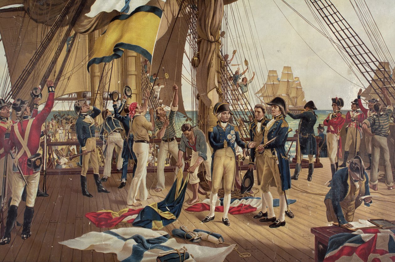 O último sinal de Nelson na Trafalgar de Thomas Davidson