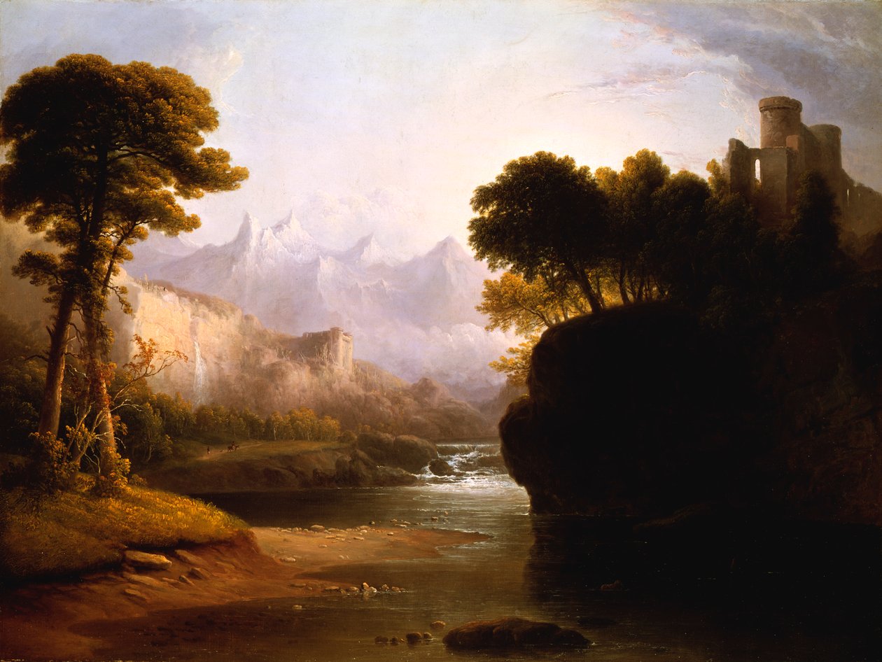 Paisagem fantástica, 1834. de Thomas Doughty