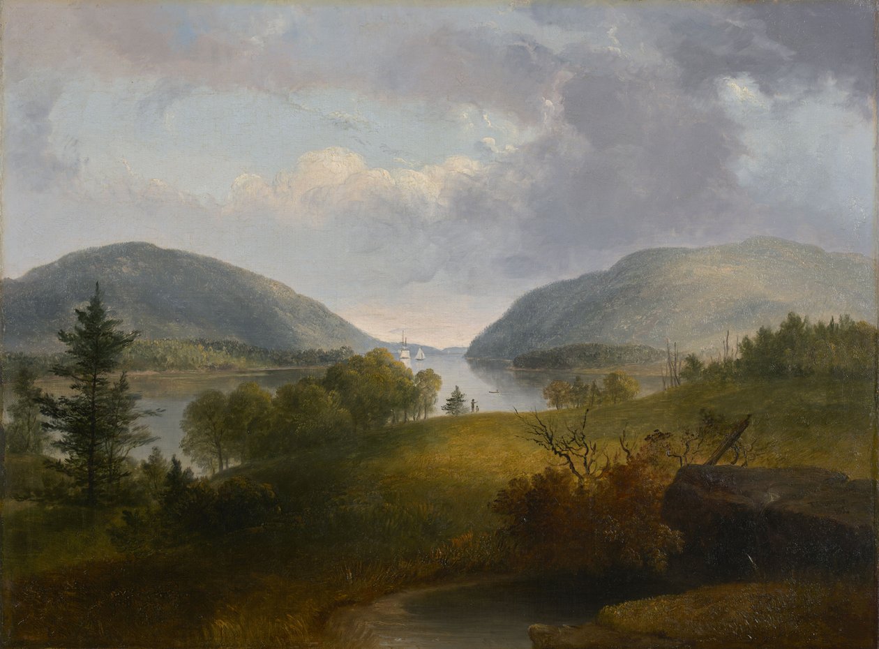 Rio Hudson em Bear Mountain de Thomas Doughty