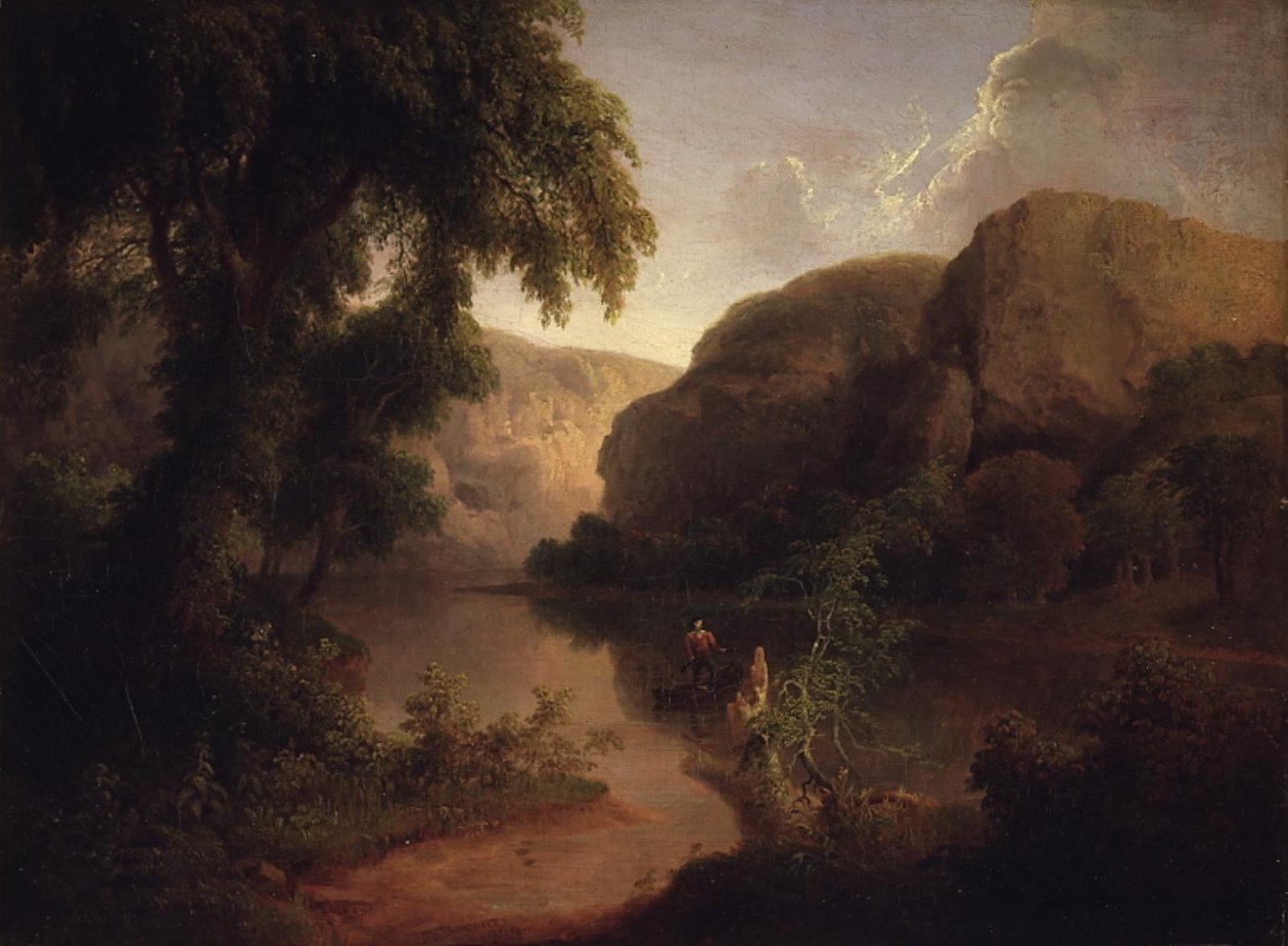 Rio entre rochas de Thomas Doughty