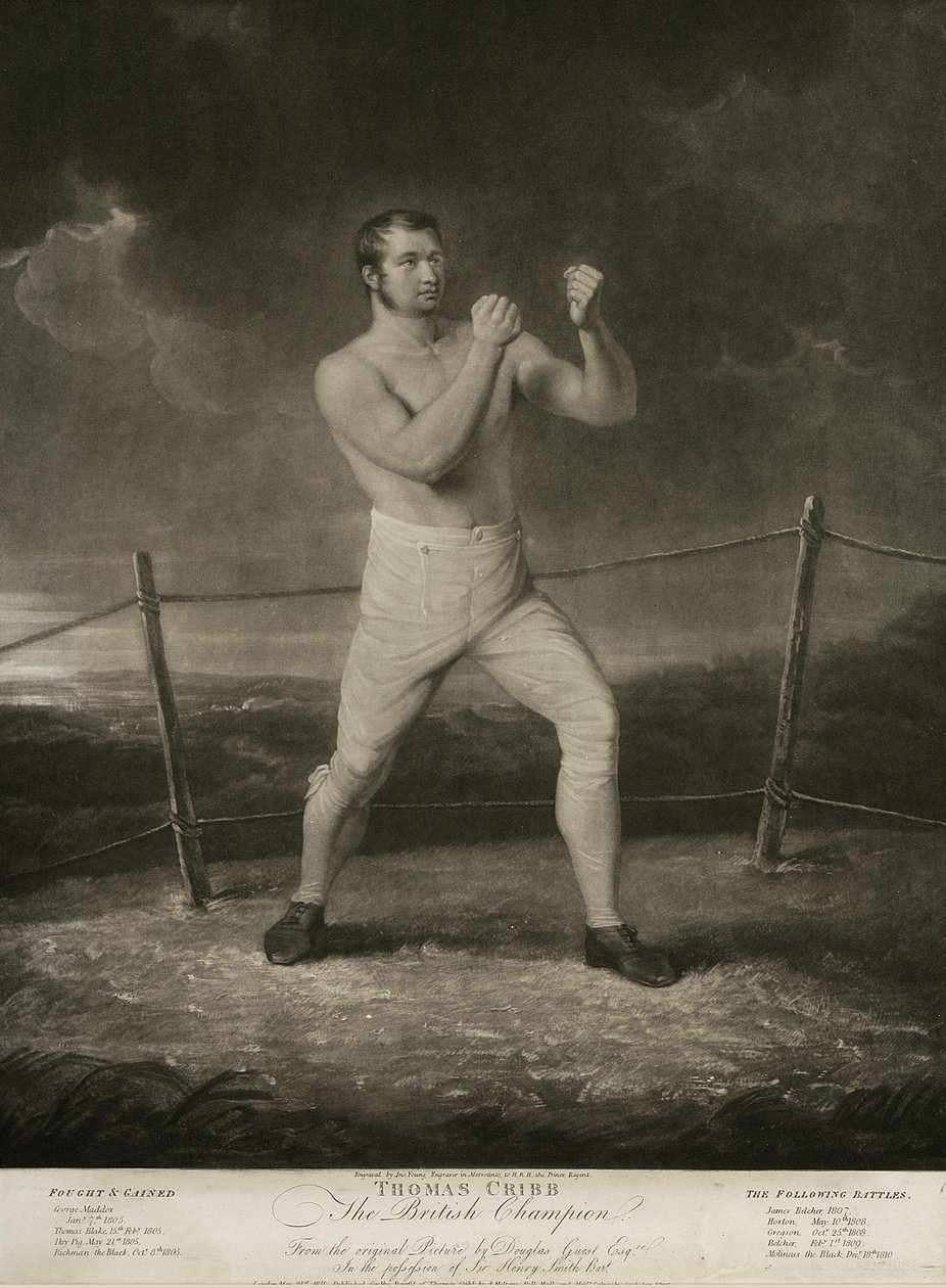 Thomas Cribb, gravada por Anthony Molteno (fl.1783-1830) (litho) de Thomas Douglas (after) Guest