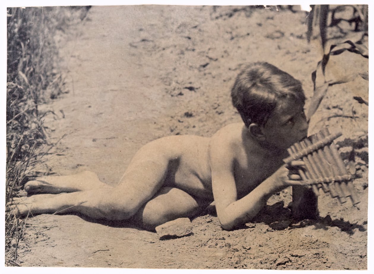 Estudo de Ben Crowell para Arcádia, c. 1883. de Thomas Eakins