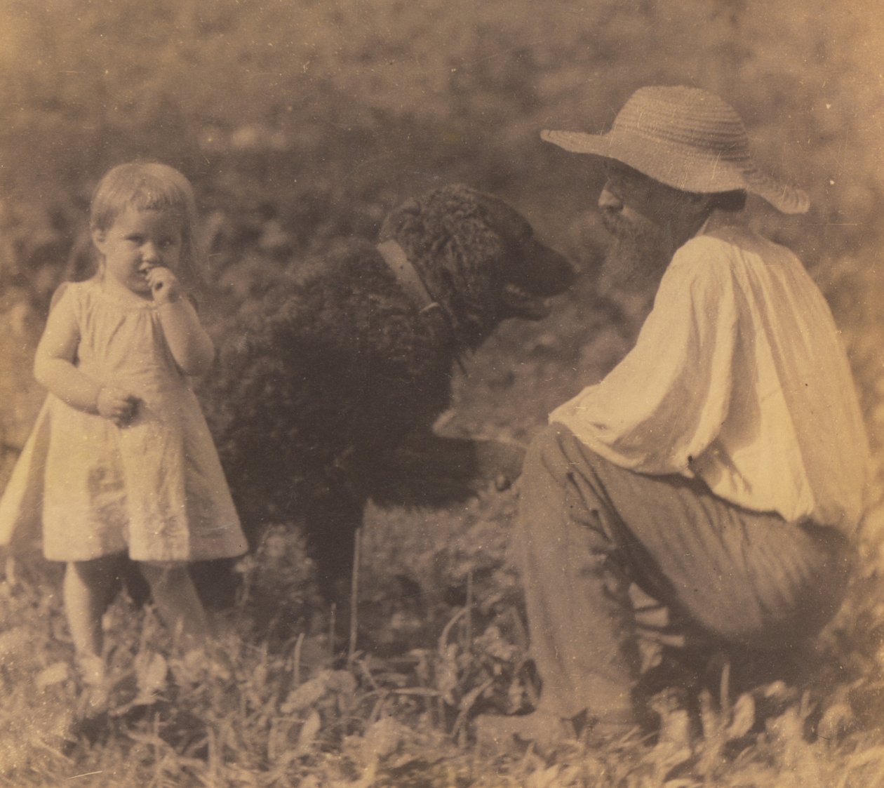 [Katie Crowell, William J. Crowell e «Piero?»] de Thomas Eakins