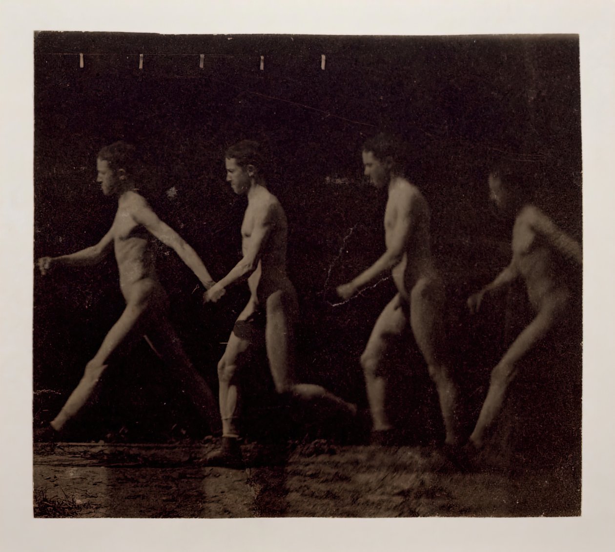Marey Wheel Fotografias de Modelo Não Identificado, 1884. de Thomas Eakins