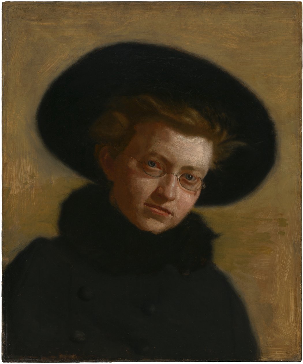 Retrato de Lillian Hammit (Rapariga com um chapéu grande) de Thomas Eakins