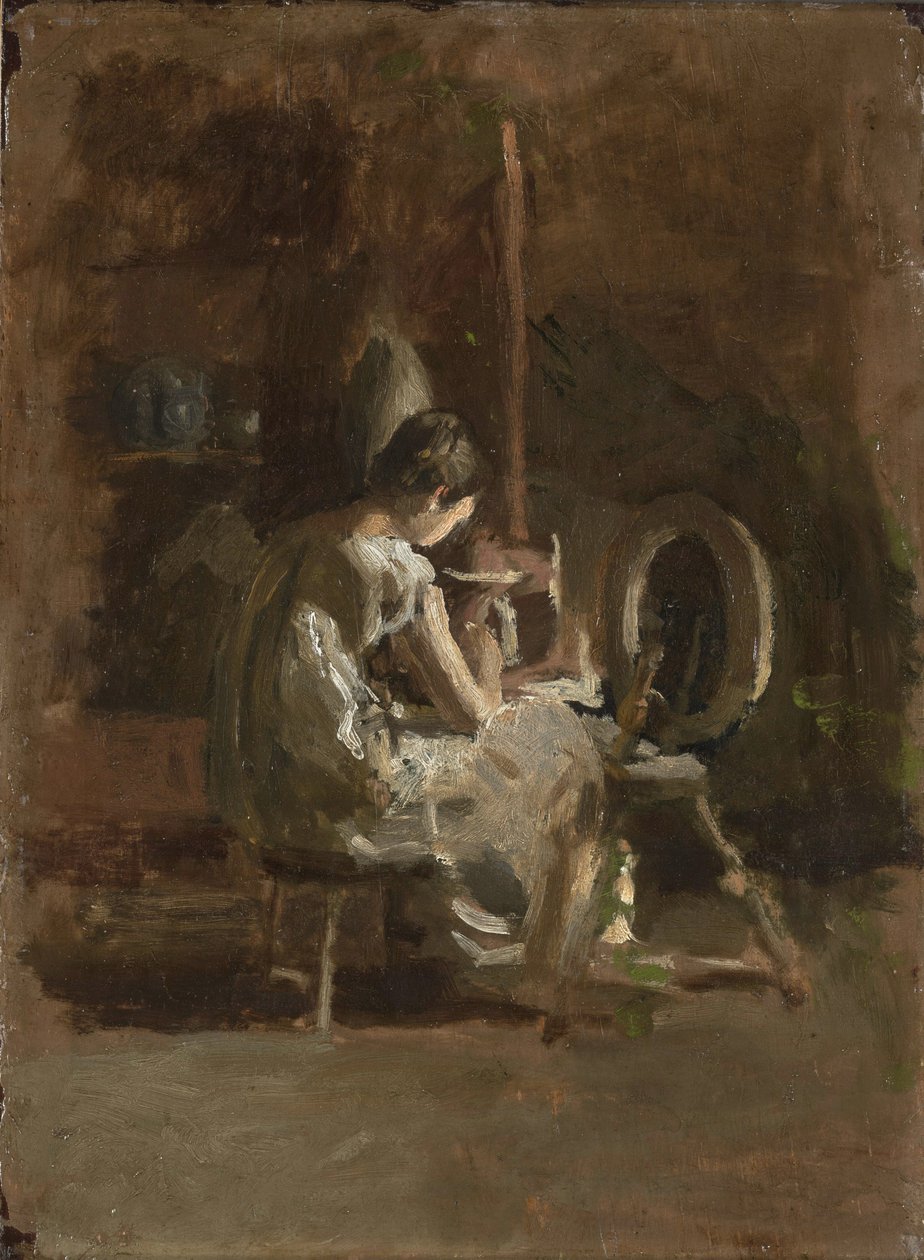 Esboços para "Home-Spun", 1881 de Thomas Eakins