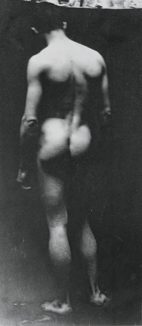 Nu em pé Samuel Murray, c. 1890-1892. de Thomas Eakins