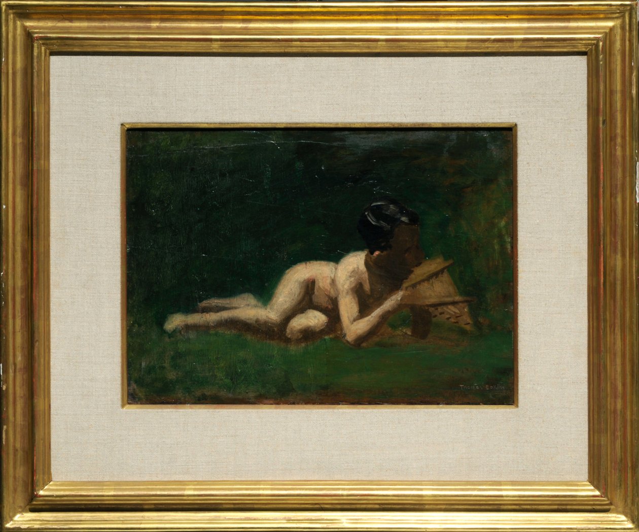 Estudo para «Rapaz Reclinado em “Arcadia”» de Thomas Eakins