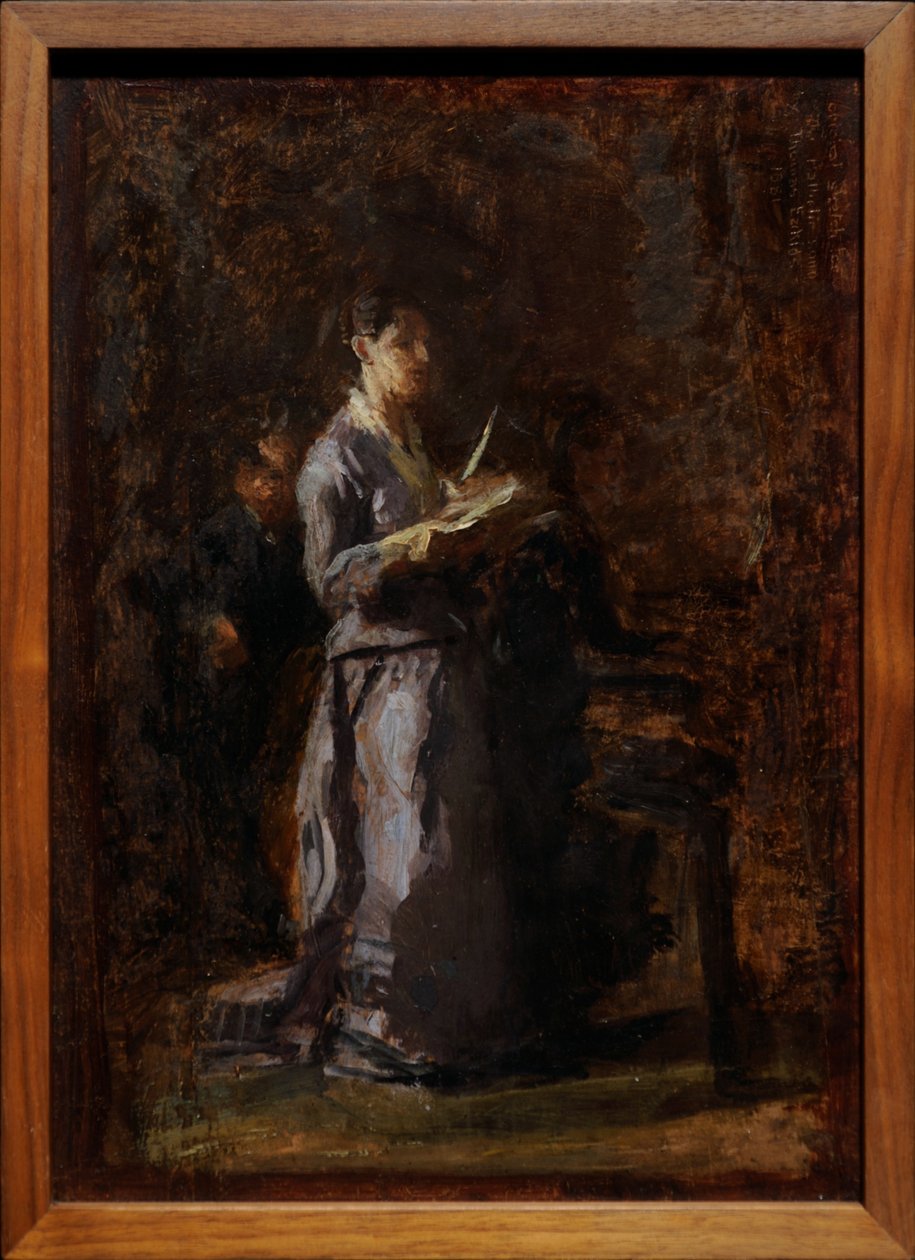 Estudo para «Canção patética» de Thomas Eakins