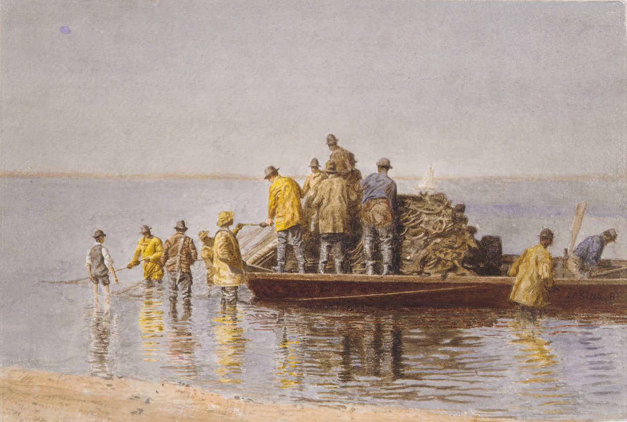 Pegando a Rede, 1881. de Thomas Eakins
