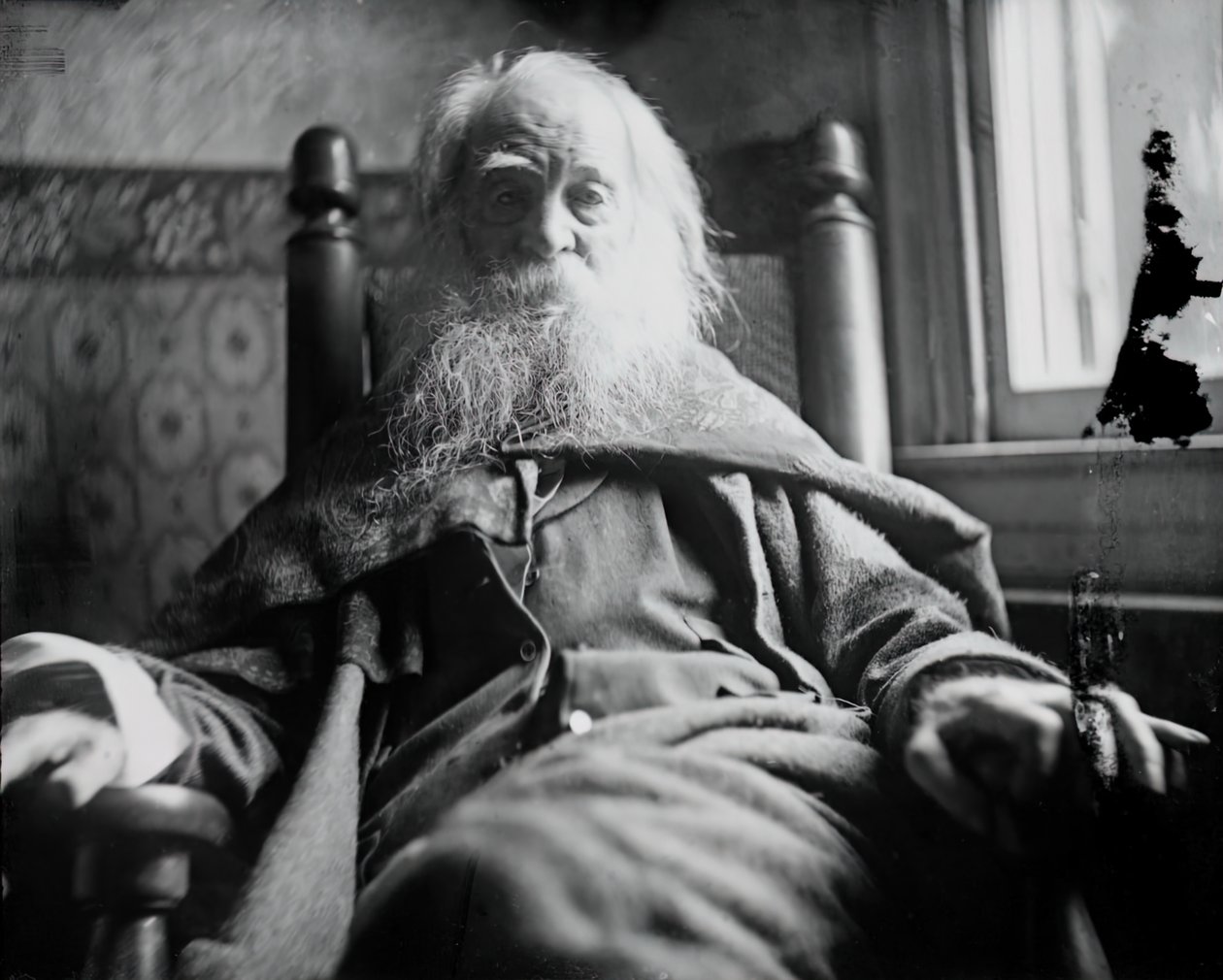 Walt Whitman em Camden, N.J., c. 1891. de Thomas Eakins