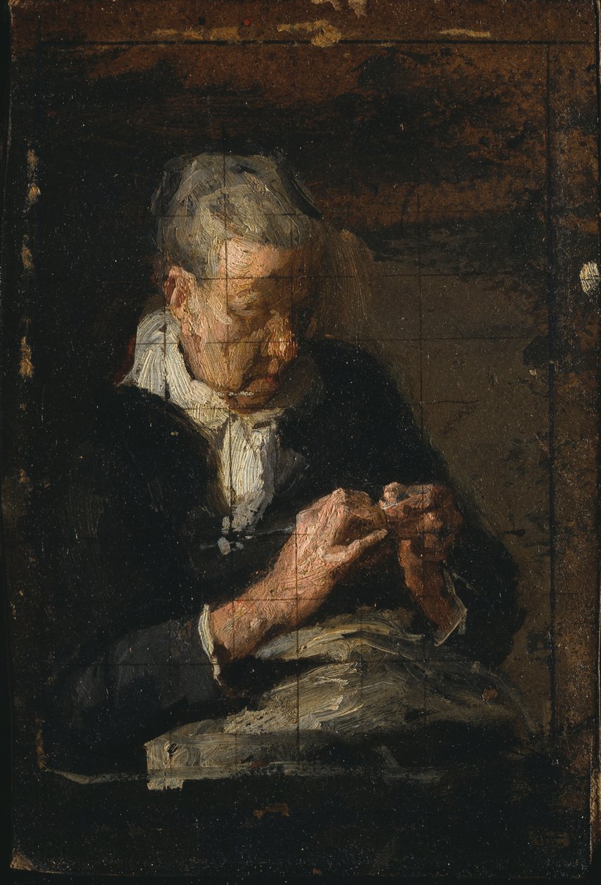 Mulher a tricotar de Thomas Eakins