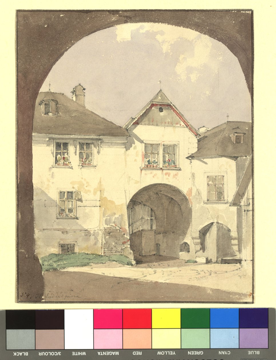 Motivo de Klosterneuburg (casas) de Thomas Ender