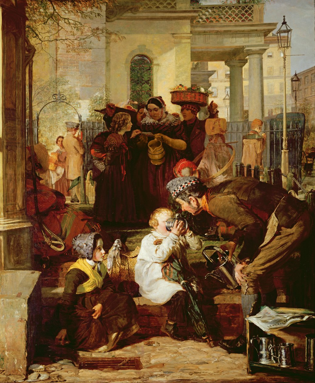 O cliente sedento (óleo sobre tela) de Thomas Faed
