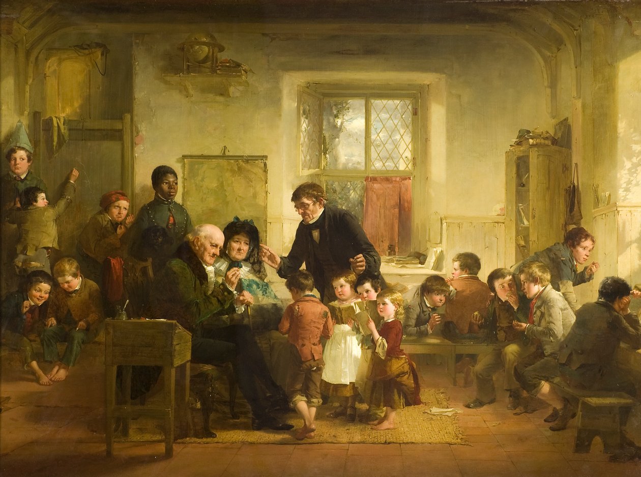 A Visita da Padroeira e Padroeira à Escola da Vila de Thomas Faed