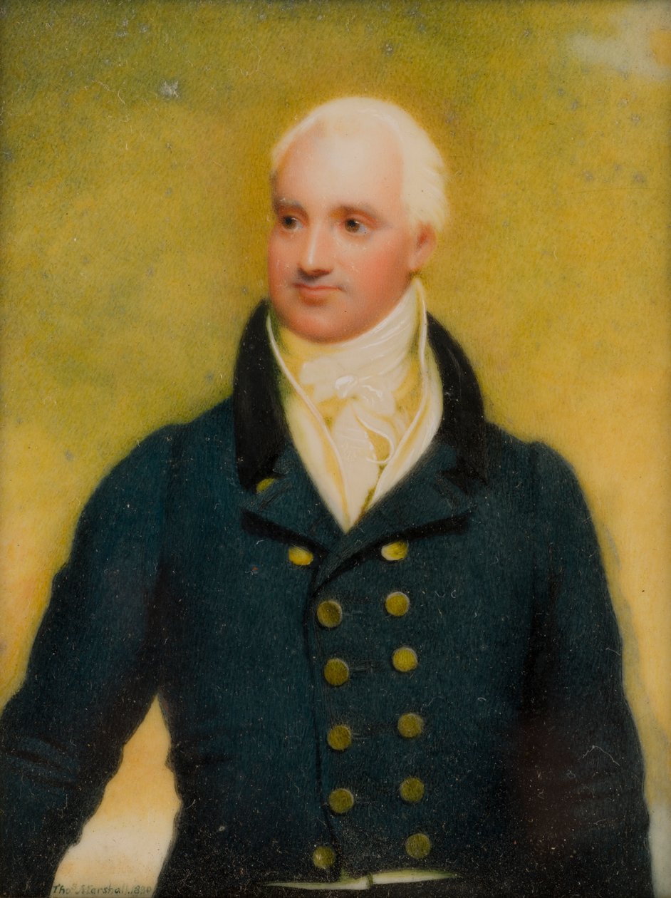 Retrato de Cecil Forester, c.1 Lord Forester, c.1830 (petróleo e marfim) de Thomas Falcon Marshall