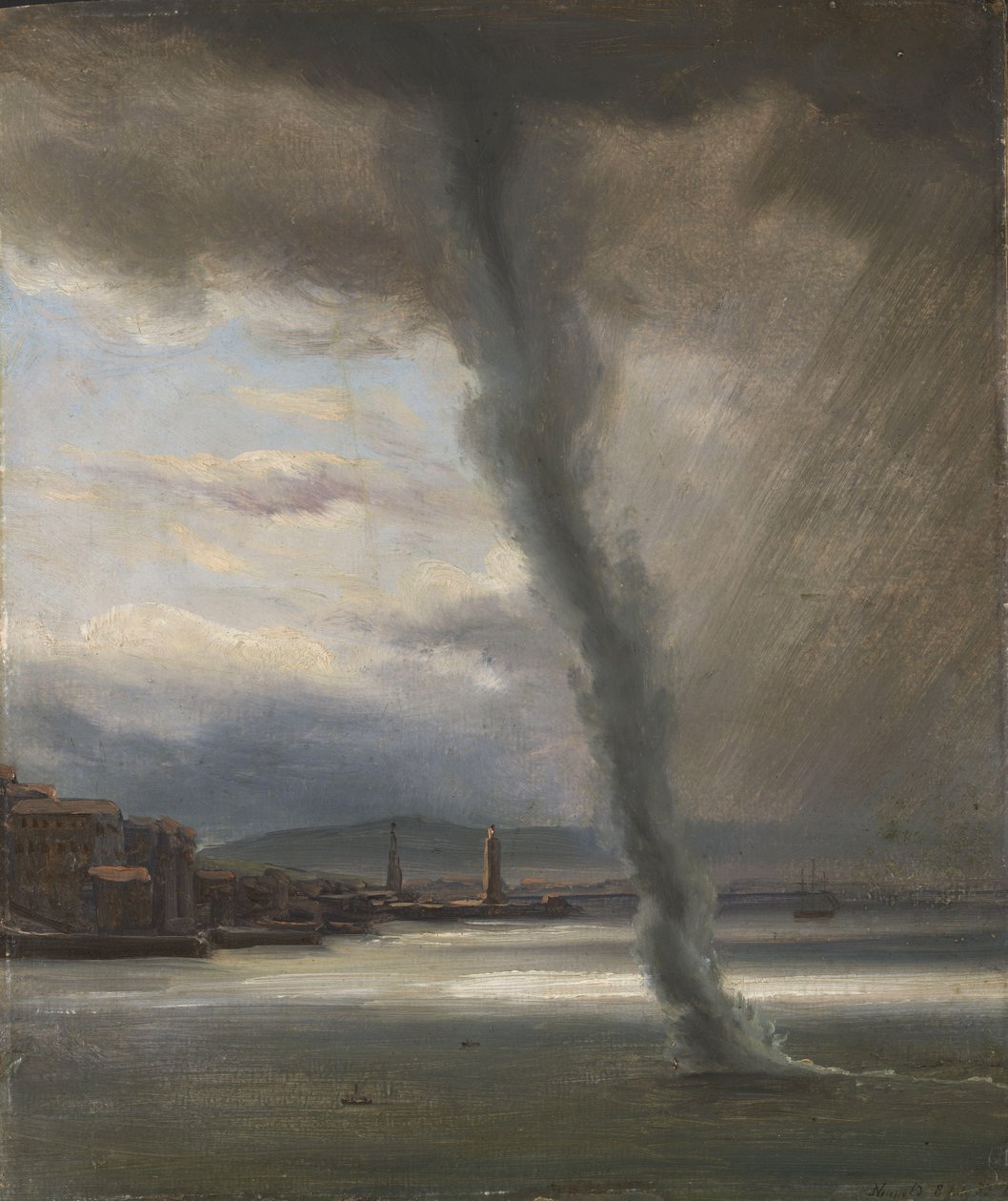 Uma Mancha de água na Baía de Nápoles de Thomas Fearnley