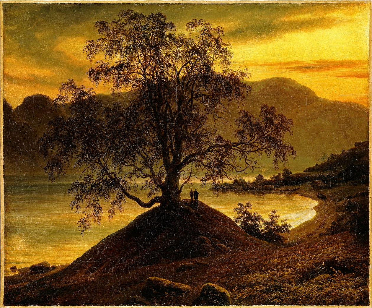 Vidoeiro velho no Sognefjord de Thomas Fearnley
