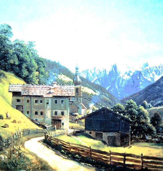 Ramsau (óleo sobre papel) de Thomas Fearnley