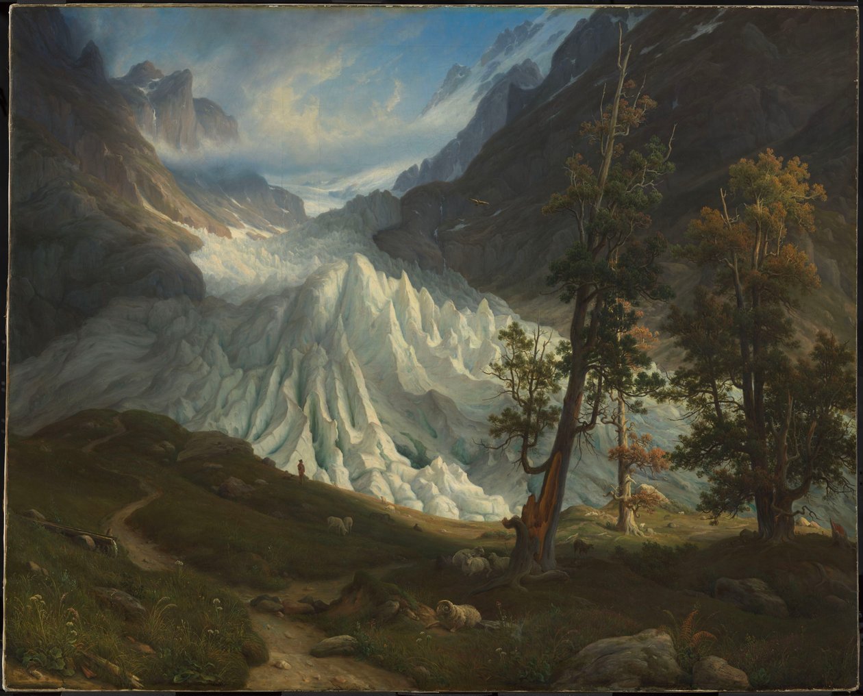 O glaciar de Grindelwald de Thomas Fearnley