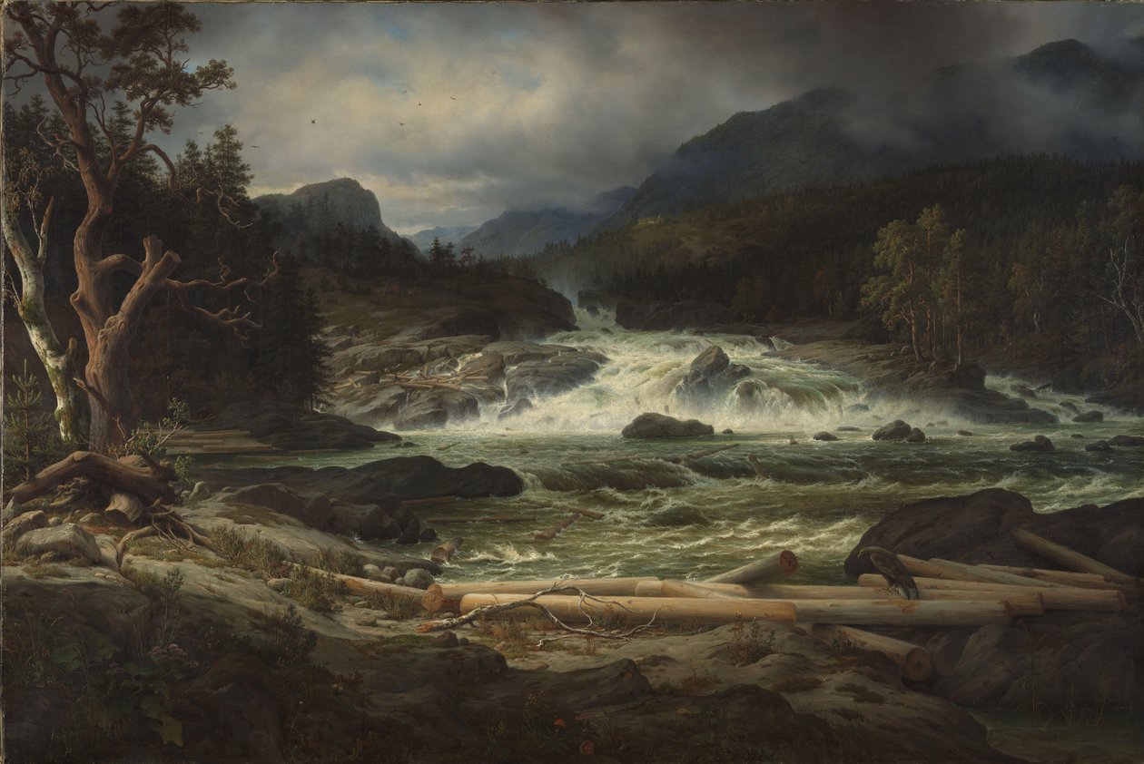 O Labro Falls em Kongsberg de Thomas Fearnley
